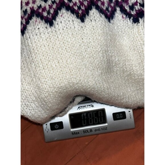 Talbots Cream Fair Isle Knit Grandma Sweater Women's Size XS - Picture 9 of 9